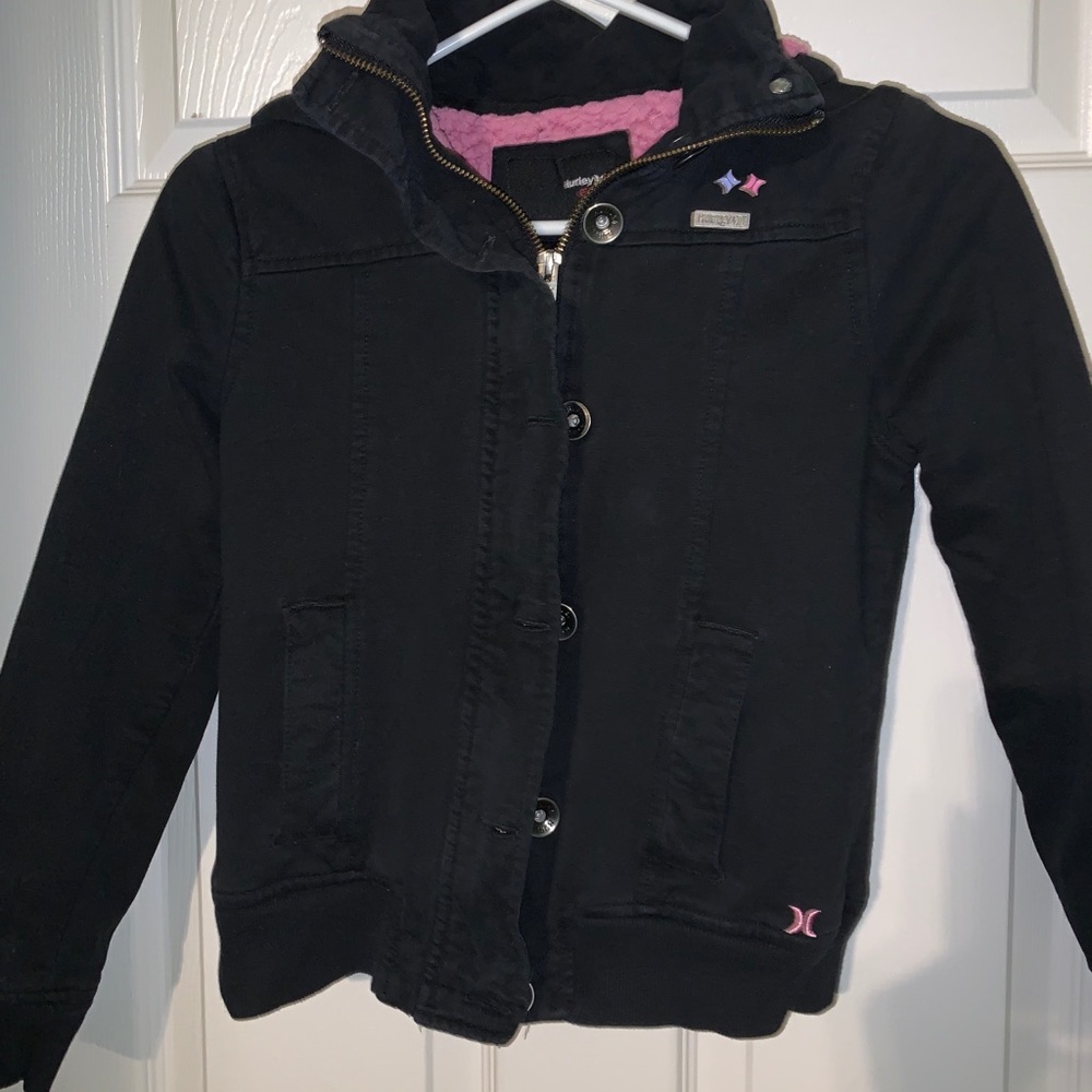 Black Hurley Jacket for Girls